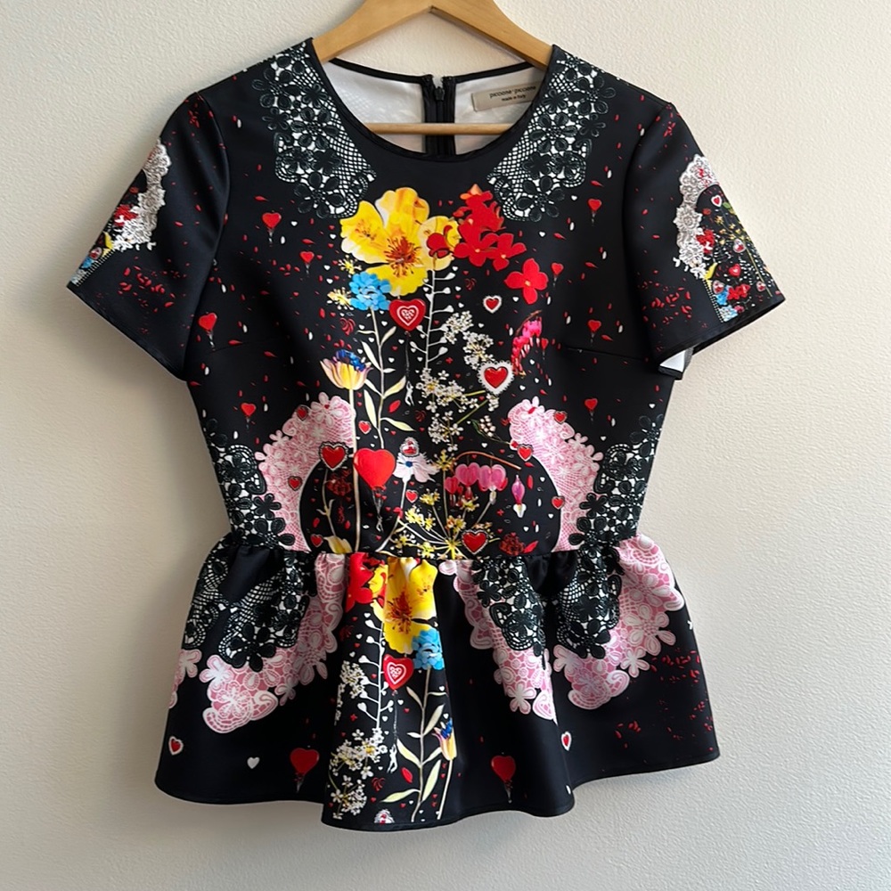Piccione piccione peplum top